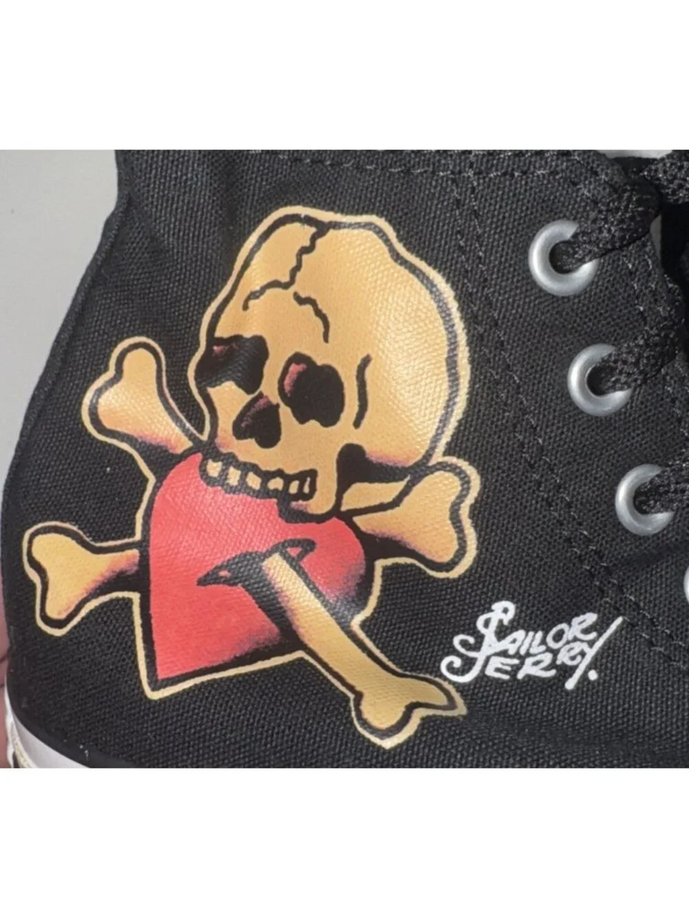 RARE Converse Chuck Taylor All Star Hi Sailor Jerry Mens Athletic Shoes Size 8.5